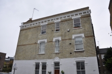 Side facade brick and stone repair, and brick cleaning - after