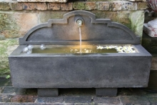Cast stone trough