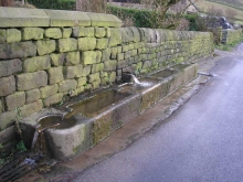 Street stone trough 