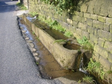 Street stone trough 